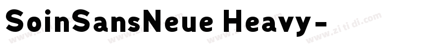 SoinSansNeue Heavy字体转换